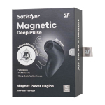 Черный вакуум-волновой бесконтактный стимулятор клитора 11,6см Satisfyer Magnetic Deep Pulse