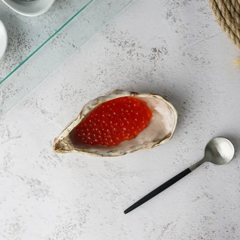 Блюдо для подачи 12,6*6,6 см h3,2 см 15 мл емкость для закусок Pearl Shell Frutti di Mare P.L. [1]