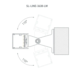 Профиль SL-LINE-3638-LW-2000 WHITE (Arlight, Алюминий) 038444