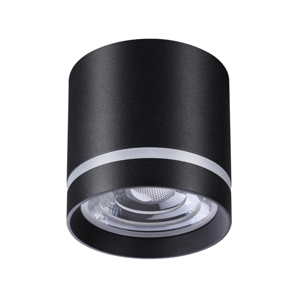 358491 OVER NT20 394 черный Светильник накладной IP20 LED 4000K 12W 220V ARUM