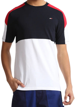 Мужская теннисная футболка Tommy Hilfiger Global Stripe Colourblock