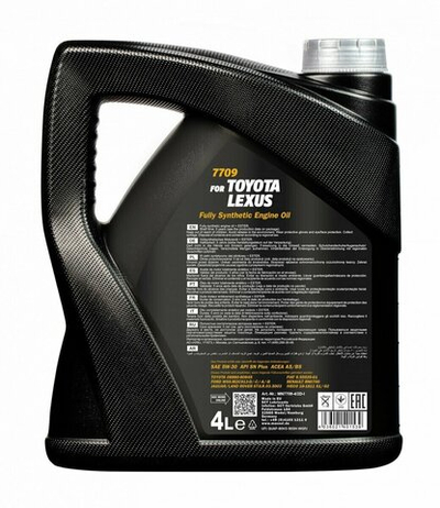 Масло моторное синт. 7709 MANNOL FOR TOYOTA LEXUS 5W30 4 л. 1197