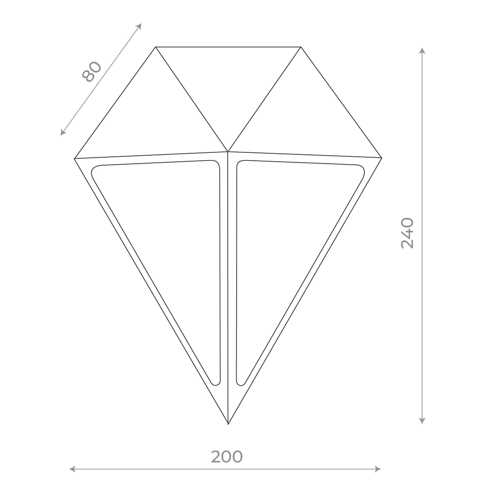 Светильник настенный CUBISMO LED 12W 4000K
