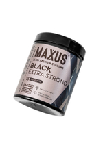 Презервативы MAXUS Extra Strong №3 в железном кейсе, черные, утолщенные, 3 шт