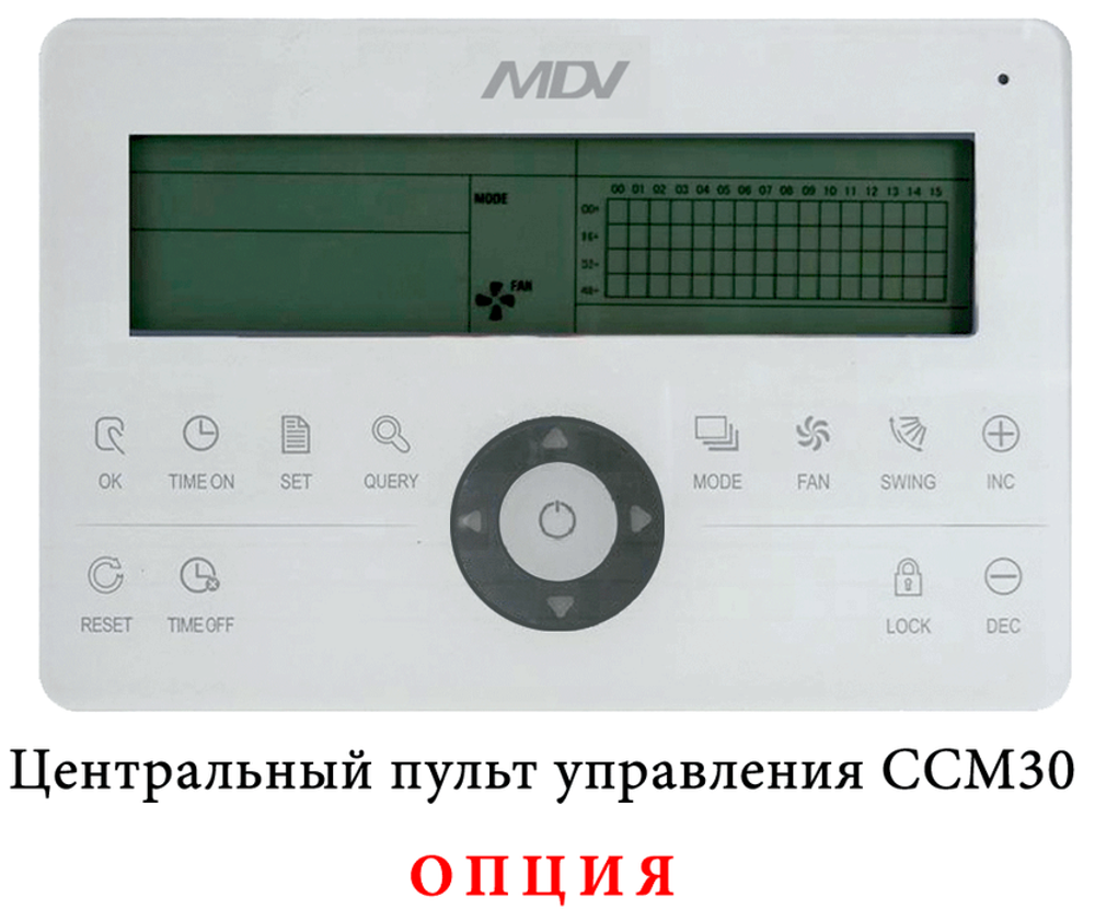 Кассетный фанкойл 2-2,9 кВт Mdv MDKD-V500FA/MDV-MBQ4-03B