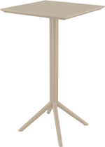 Стол пластиковый барный складной Siesta Contract Sky Folding Bar Table 60, бежевый
