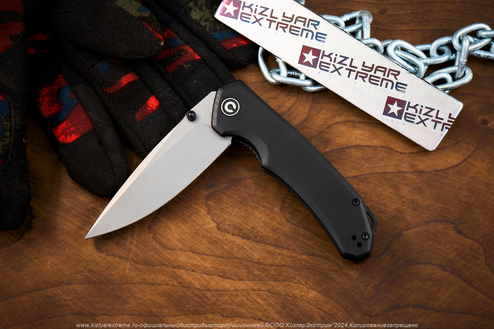 Нож Civivi Brazen C2023C, сталь D2 BlackWash, Black G10