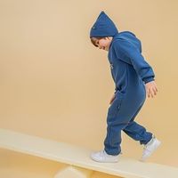 Комбинезон-косуха с капюшоном "Деним" утепленный