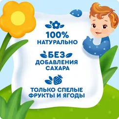 Пюре Агуша Яблоко-банан-клубника-киви с 8 мес 90 г