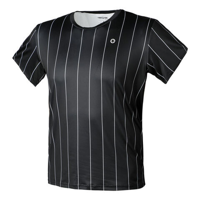 Мужское теннисное поло Tennis-Point Stripes T-Shirt Special Edition Men - Black, White