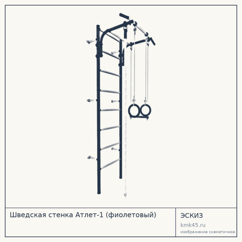 Шведская стенка Атлет-1 (фиолетовый) — от 4 300 ₽