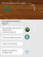 Модуль кухонный угловой Валенсия, 121х85х60, с дубом, белый, со столешницей, Marmur