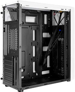 Ginzzu A390 White Window RGB подсветка 1*USB 3.0, 2*USB 2.0, AU