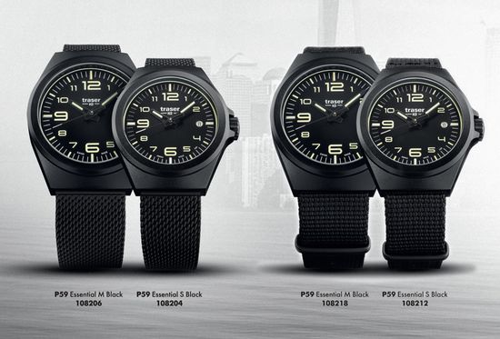 Швейцарские тактические часы Traser P59 ESSENTIAL M BLACK 108206