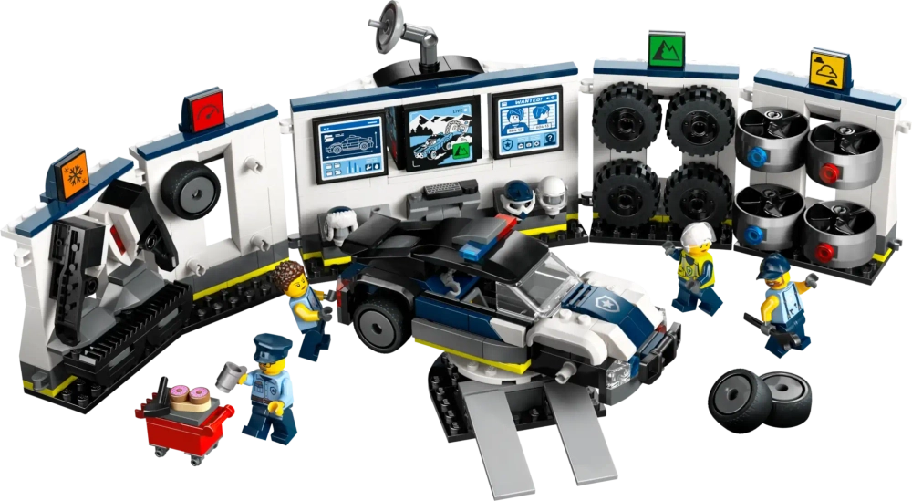 Конструктор LEGO City 60457 Изготовленный на заказ гараж для полицейской машины