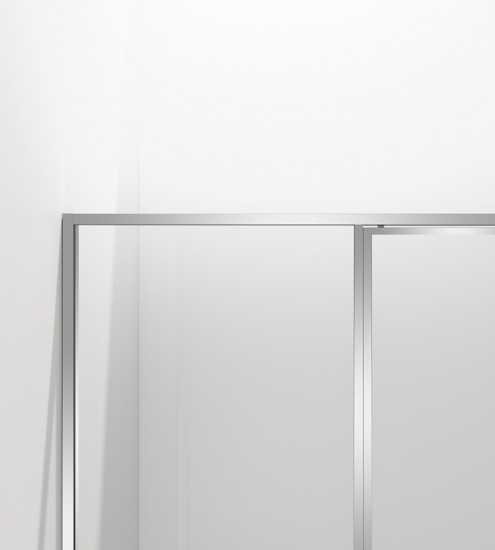 Душевой уголок Слим 8мм (Slim 8mm) VSR-4SLP9012CL, 1200*900, хром, стекло прозрачное,