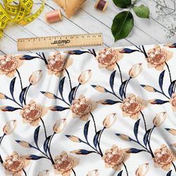 Ткань шелк Армани бутон и флора
