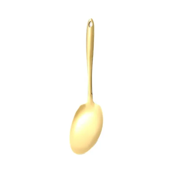 Ложка гарнирная для раздачи 29,5 см Oval Tip нерж. цвет золото PVD P.L. Proff Cuisine