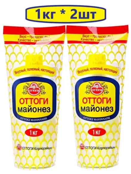 Майонез корейский натуральный 1 кг * 2 шт