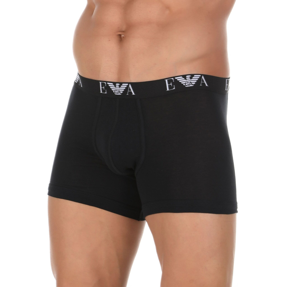 Набор из 2 черных мужских трусов-боксеров Emporio Armani (Размер: XL) (Цвет: черный)