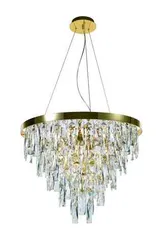 Люстра подвесная NewRgy 5729E/10A GOLD+CLEAR, 10×40 Вт, золотая и прозрачная