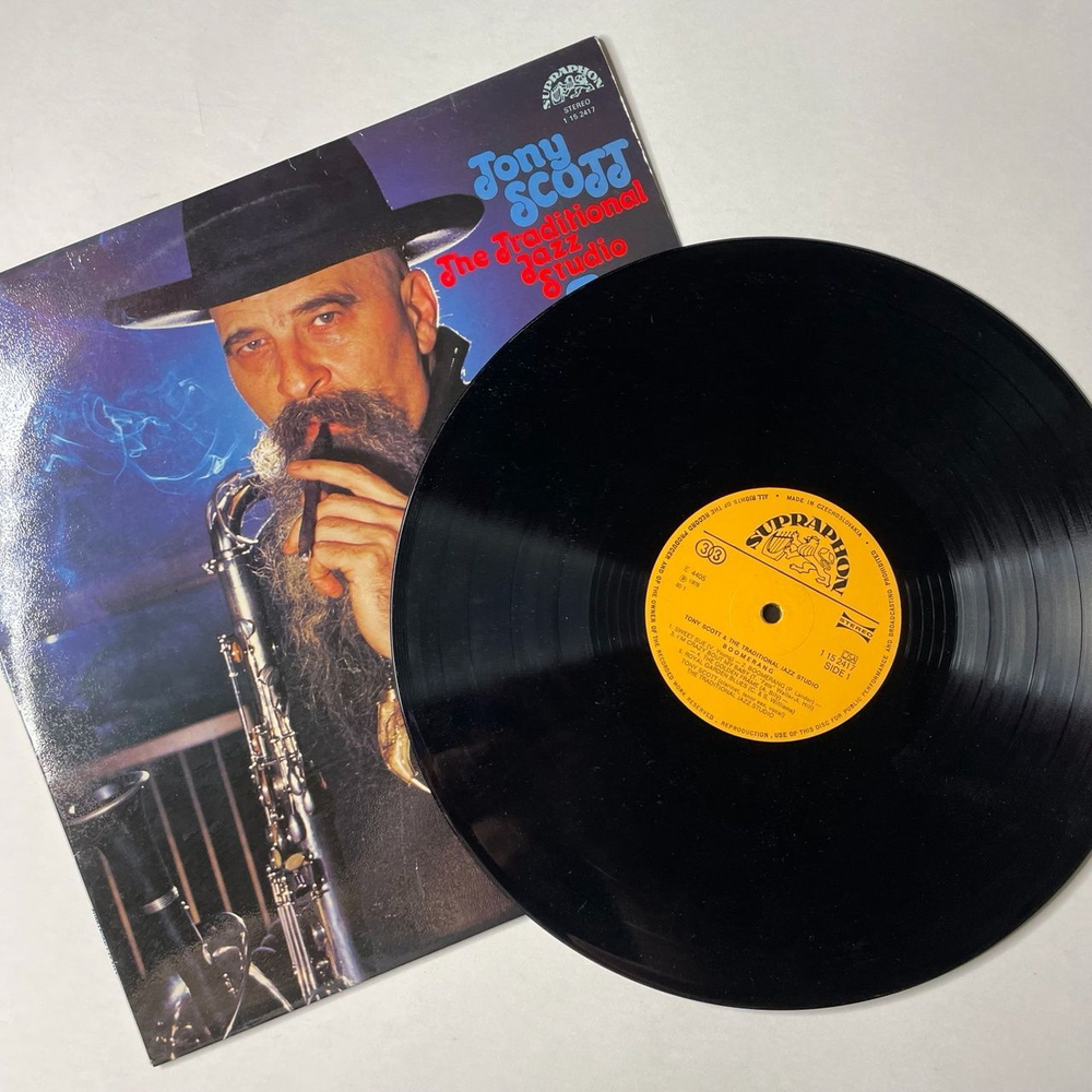 Винтажная виниловая пластинка LP Tony Scott, The Traditional Jazz Studio Boomerang (Чехословакия 1978)