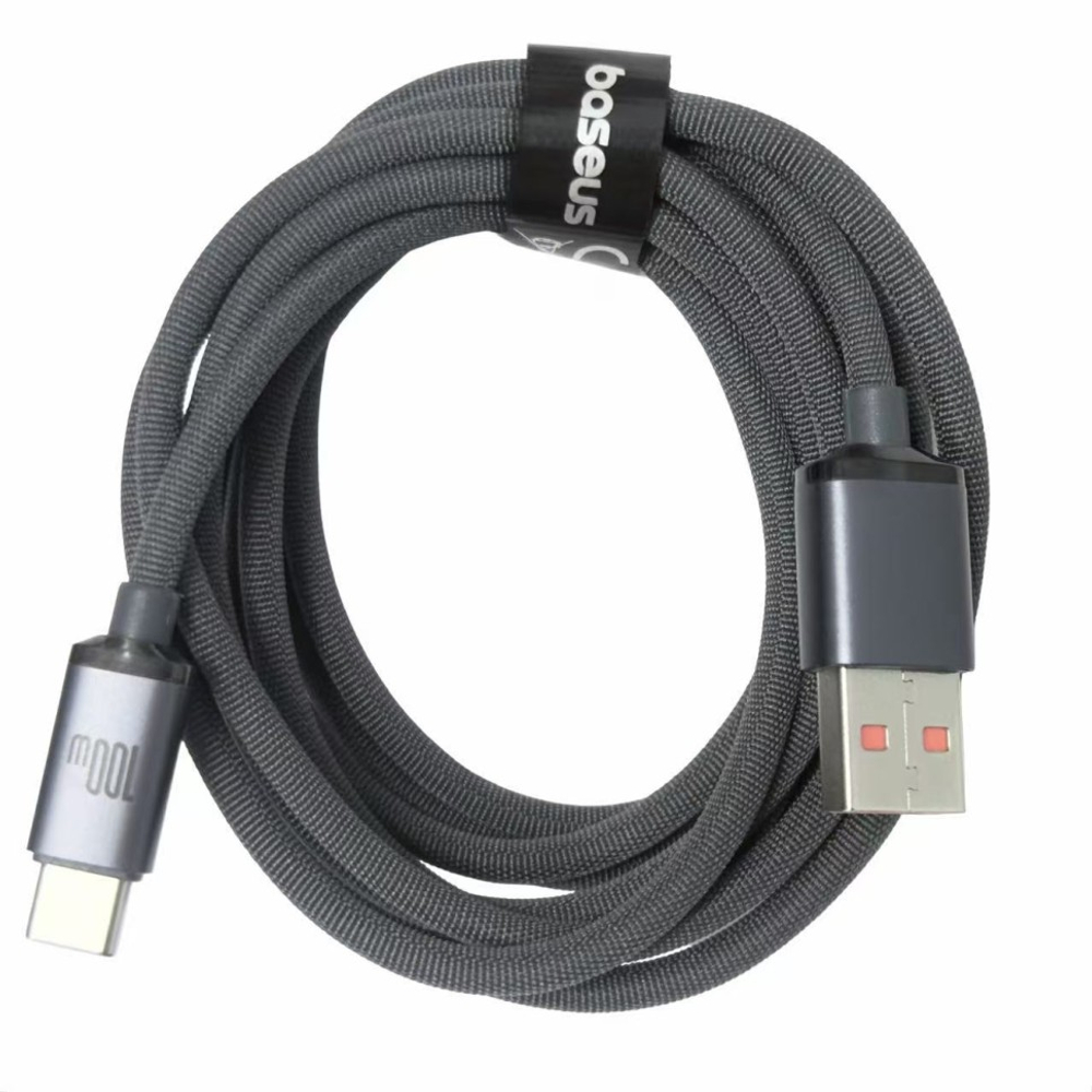 Usb Кабель-зарядка TYPE-C Baseus Crystal Shine 100W 2м CAJY000501 чёрный