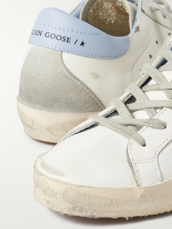 Super Star with suede star and blue heel tab