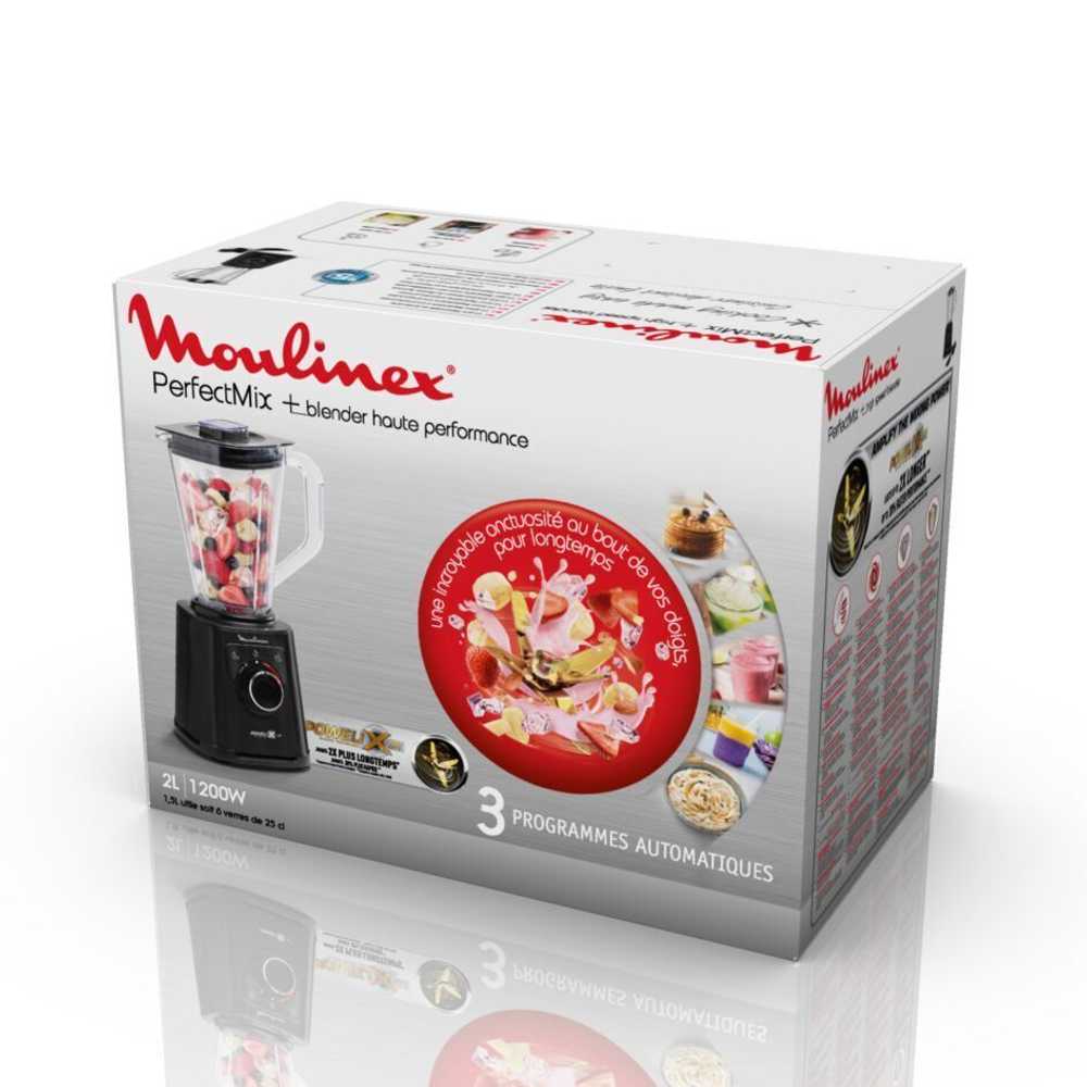 Высокоскоростной блендер Moulinex PerfectMix+ с бутылкой для смузи LM87G810