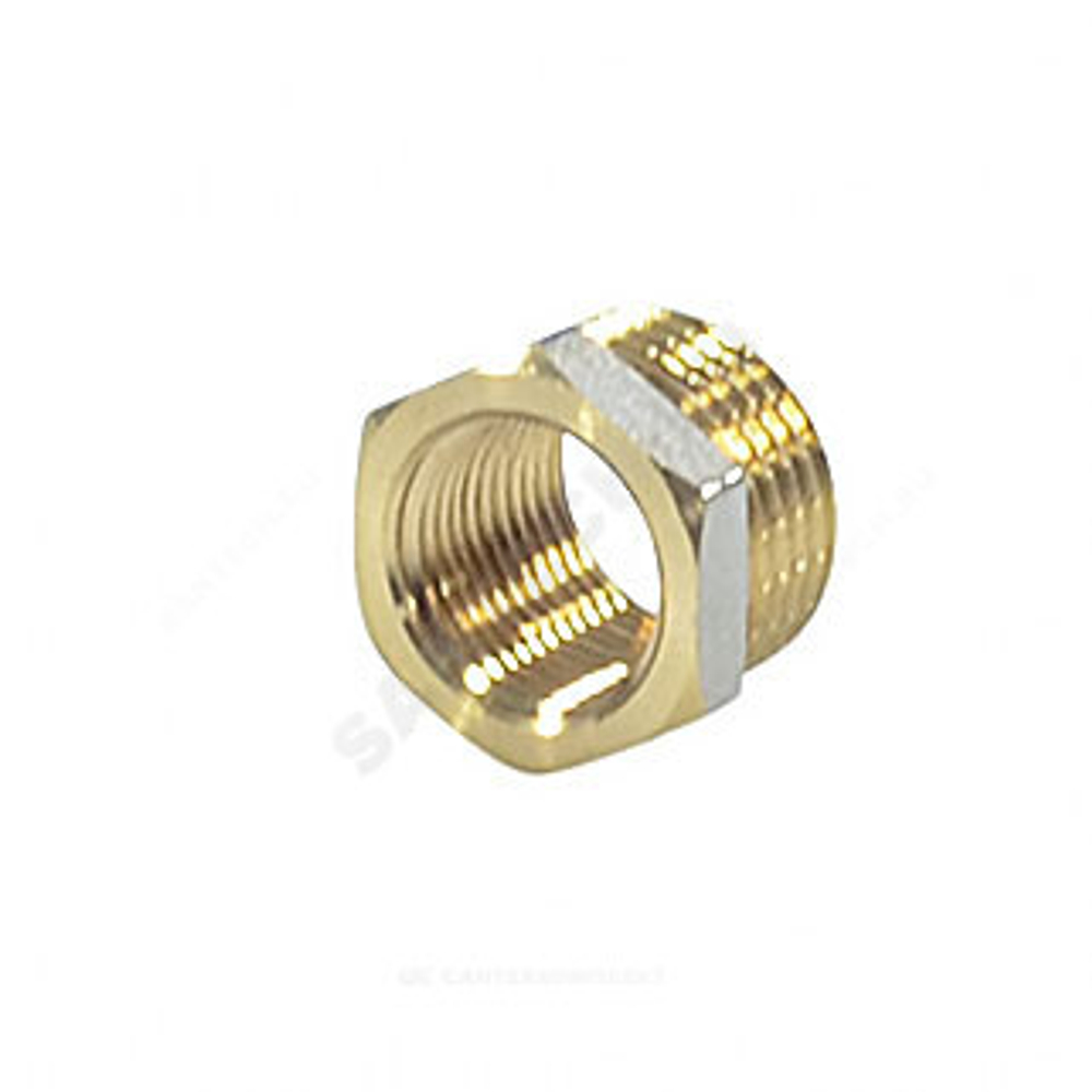 Футорка латунь никель Ду 32х20 (1 1/4"х3/4") НР/ВР 9024 ГОСТ 32585-2013 Aquasfera 9024-06