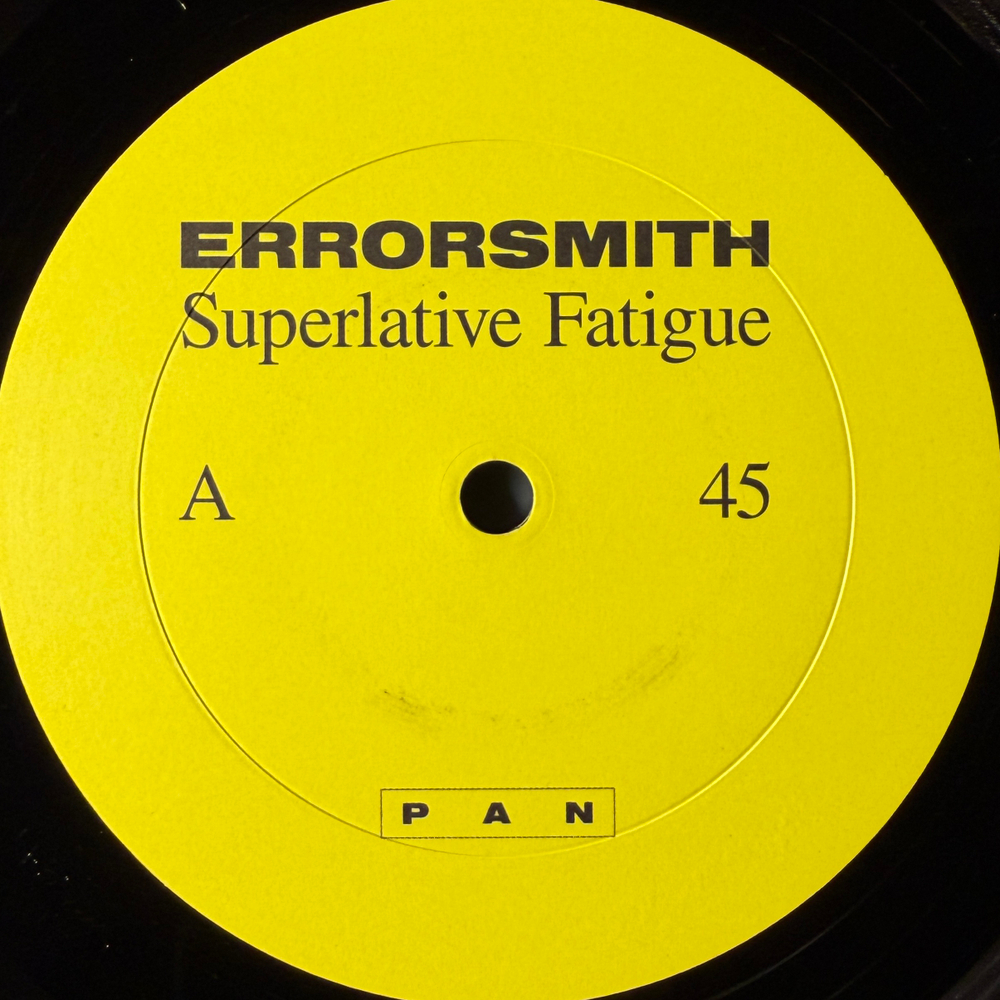Errorsmith ‎– Superlative Fatigue (Германия 2017г.) 2х12", 45 RPM