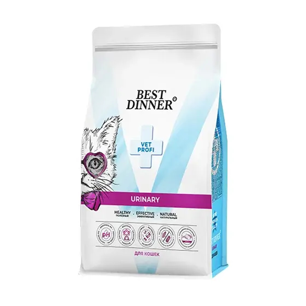 BEST DINNER VET PROFI Urinary Сухой корм для кошек при струвитном уролитиазе, 1,5 кг