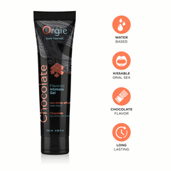 Съедобный интимный гель Orgie Lube Tube Chocolate, 100 мл