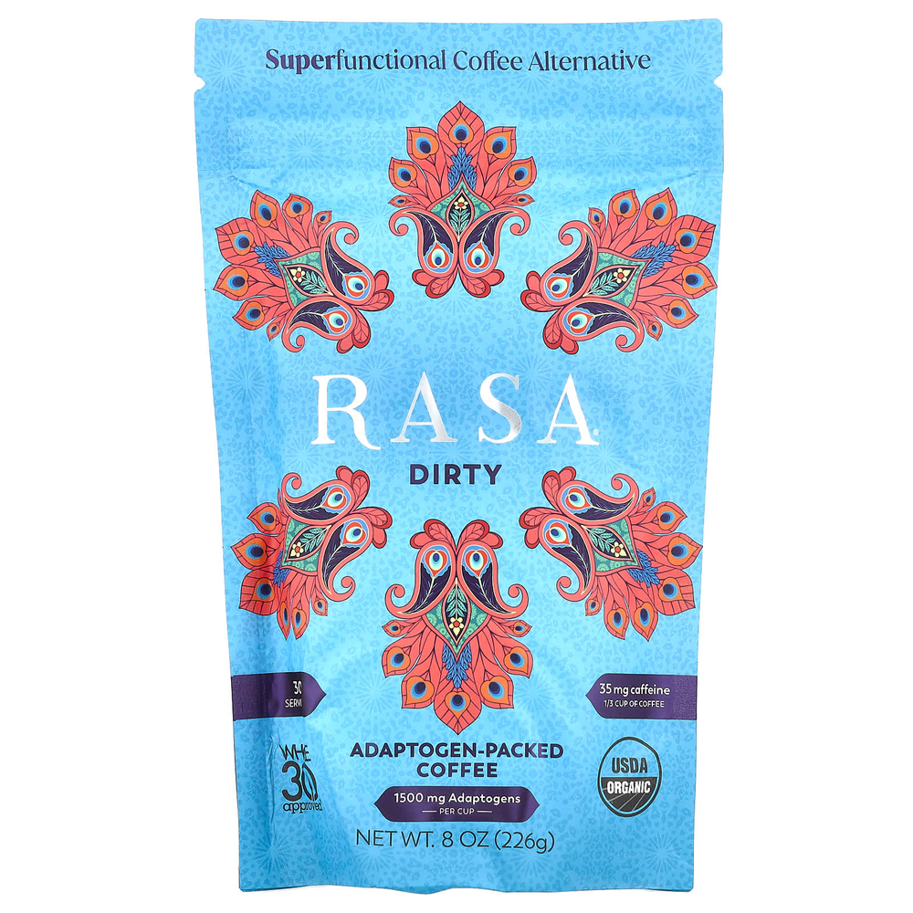 Rasa, Кофе, упакованный адаптогенами, грязный, 226 г (8 унций)