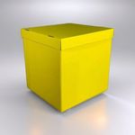 Коробка для шаров 70*70*70 жёлтый