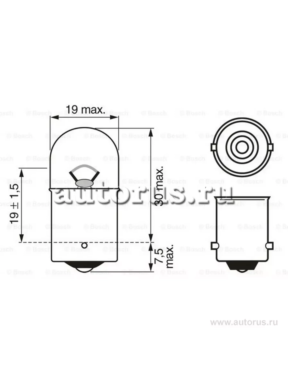 Лампа накаливания R5W 12V 5W