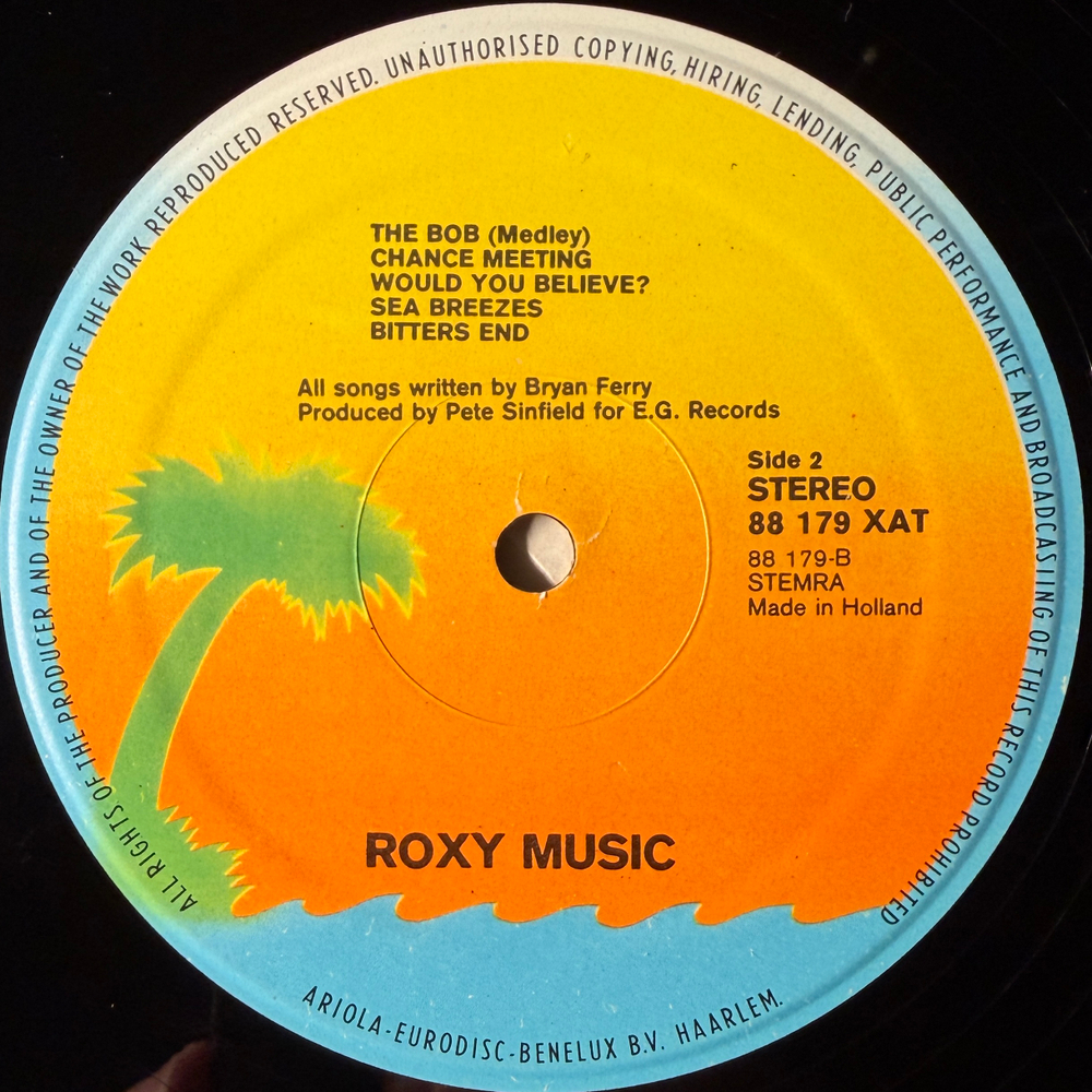 Roxy Music – Roxy Music (Голландия 1976г.) Т