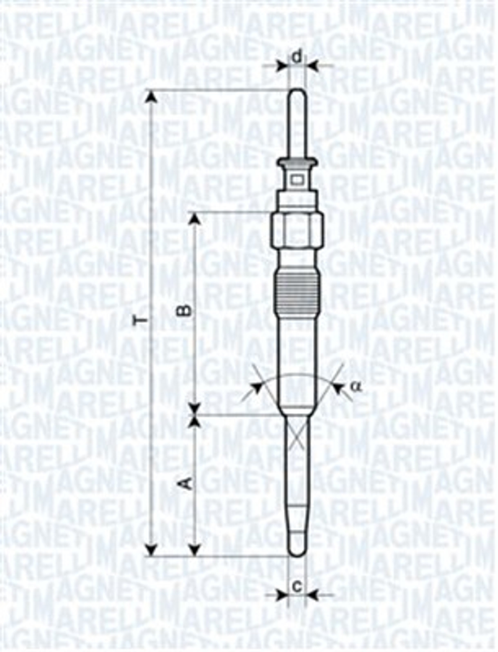 MAGNETI MARELLI - 062900039304-MAN - Glow Plug