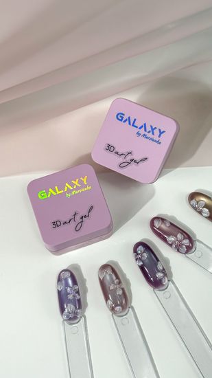 Объемный гель для дизайна 3D art gel Galaxy,5g