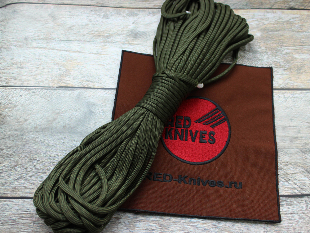 Паракорд 550 болотно- зеленый OD Green (7 жил) RZ Manufacturer PC007 - 1 метр