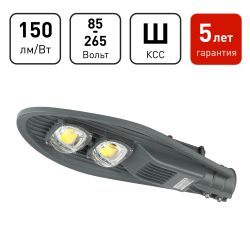 Светильник уличный светодиодный ЭРА SPP-5-80-5K-W 80Вт 5000К IP65 КСС Ш гарантия 5 лет | Уличные консольные светильники