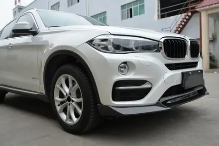 Карбоновая губа переднего бампера для BMW X6 F16 xDrive 2015-2016 (первое поколение X6 F16) БМВ