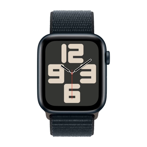 Умные часы Apple Watch SE 2 (2024) GPS, 44mm, Midnight Aluminium Case with Sport Loop, Ink (Темная ночь)