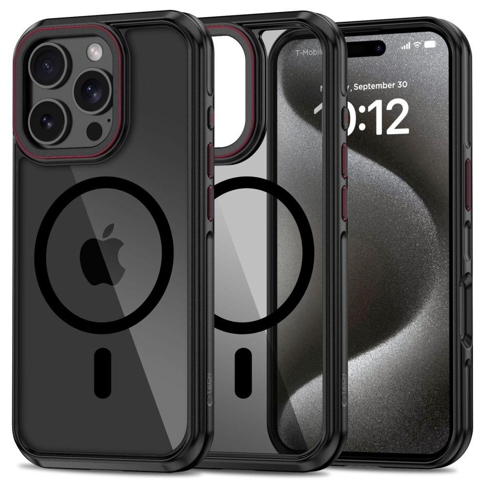 Чехол Tech-Protect MagHybrid MagSafe для iPhone 16 Pro Max Black/Red