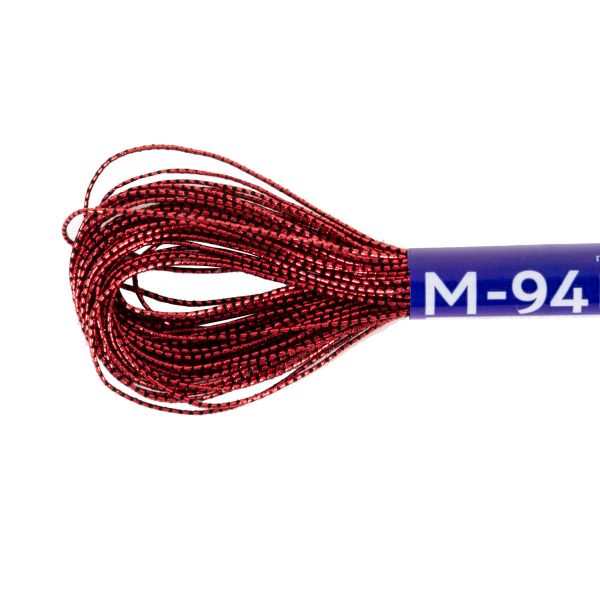 Мулине Gamma металлик JT 12 мотков по 11 метров, M-94 красный, Gamma MOULINE