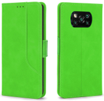 Стильный чехол-книжка из кожи для XIAOMI POCO X3/ X3 PRO/ X3 NFC с отделом для наличных, 3 слотами для карт и подставкой