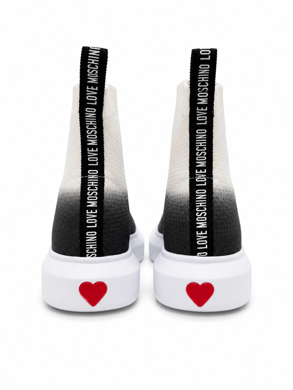 LOVE MOSCHINO кроссовки - черно-белый