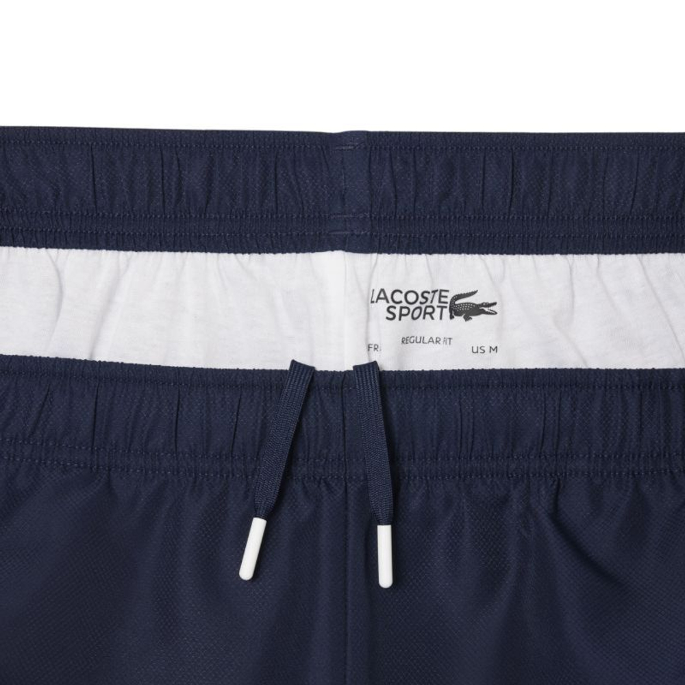 Теннисные шорты Lacoste Printed Diamond Taffeta - blue navy/white