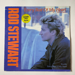 Винтажная виниловая пластинка LP Rod Stewart Every Beat Of My Heart (Tartan Mix) (Germany 1986) Maxi Single 45 RPM