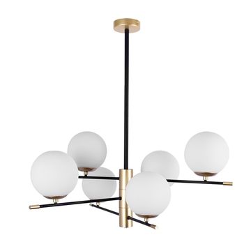 Люстра на штанге 6*Е14 A2225LM-6BK чёрный Arkab Arte Lamp